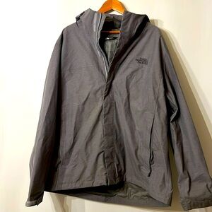 The North Face hooded rain jacket. Gray, size XXL
